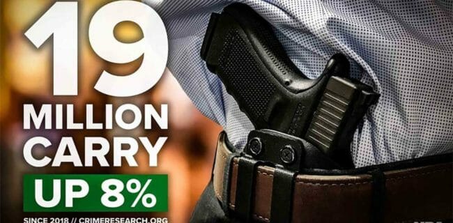 Number of Concealed Carry Permit Holders Increased Again