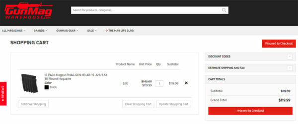 10 PACK Magpul PMAG GEN M3 AR15 30-Round Magazines Deal Cart Check