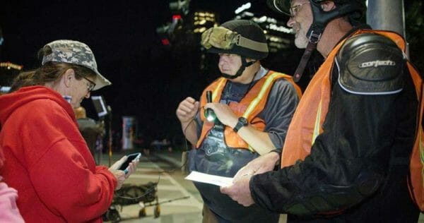 A retired Houston PD officer, and a USMC veteran, assist Trump Supporters in Dallas, TX Grant Kauffman, 12 Rounds Media