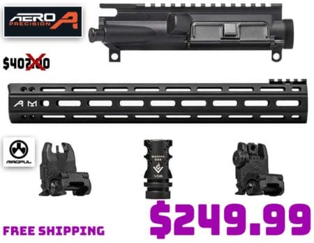 Aero AR15 Upper, Quantum M-LOK Handguard, GAMMA Brake, & MBUS Sight Kit Deal