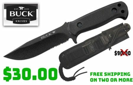 Buck Knives 822 Sentry Tactical Knife MOLLE Sheath Deal