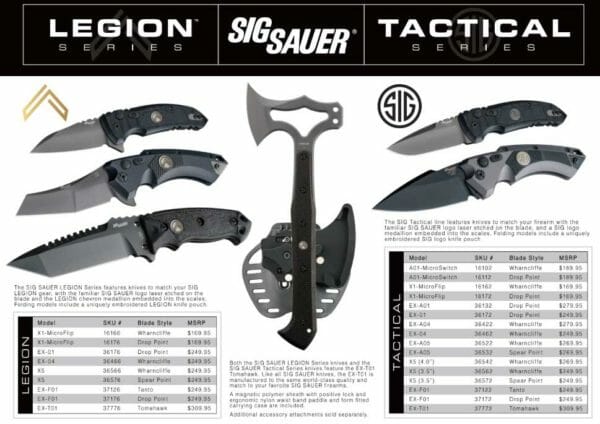 Hogue Knives Announces SIG SAUER LEGION Series Knives