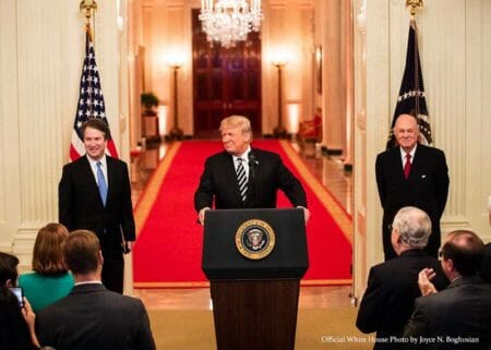 President Trump, Judge Brett M. Kavanaugh, and Anthony M. Kennedy