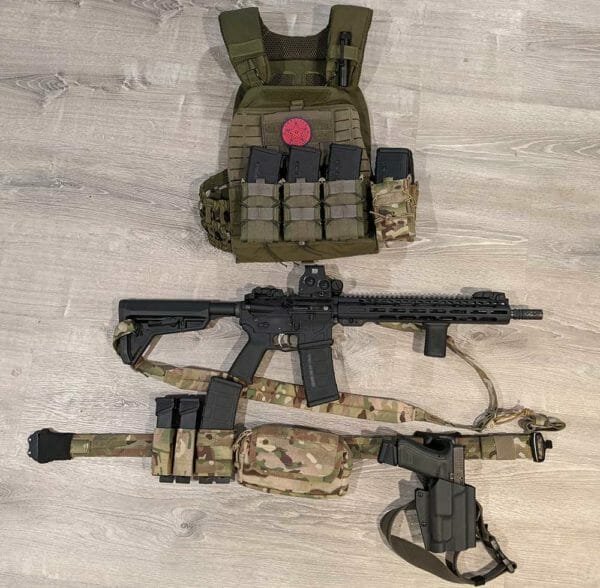 Rosco Rifle Kit and HSG Operator Belt with Esstac Carriers