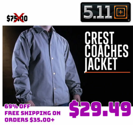 5.11 Crest Coaches Jacket Deal