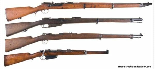 Four Bolt Action Military Rifles