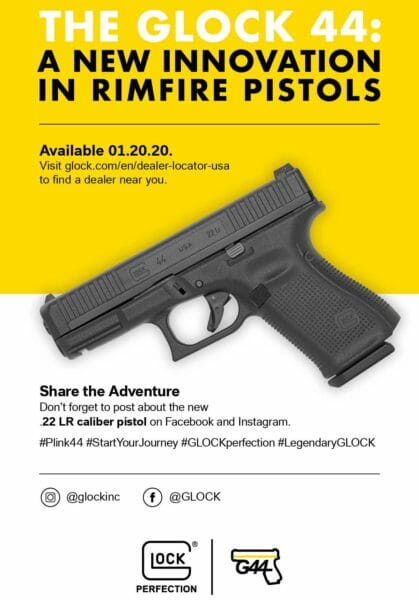 GLOCK 44 .22 LR Pistol Share Sheet