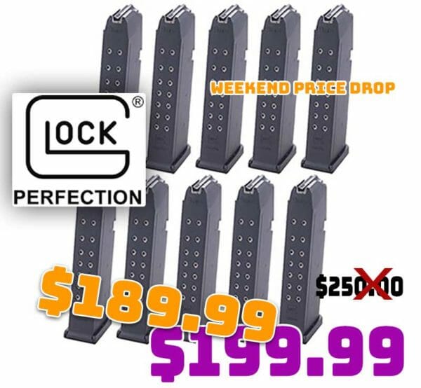 Glock 19 17 34 FACTORY 9mm Mags 10-Packs Deal Jan