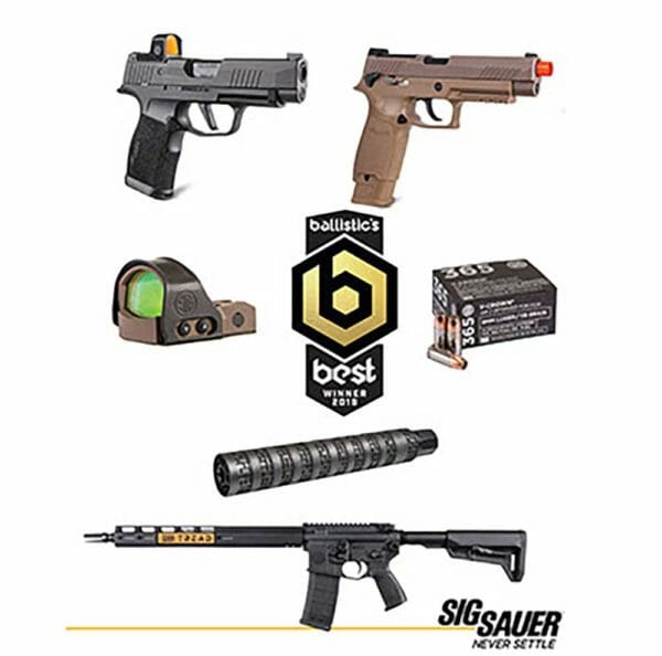 SIG SAUER Receives 2019 Ballistic Best Award for Most Diverse Manufacturer