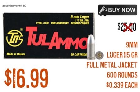 Tulammo SteelCase 9mm 115Gr FMJ Ammo lowest price