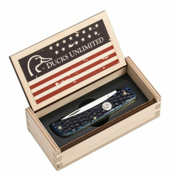 Case Knives Ducks Unlimited Gift Set Blue Bone Sod Buster Jr Blade