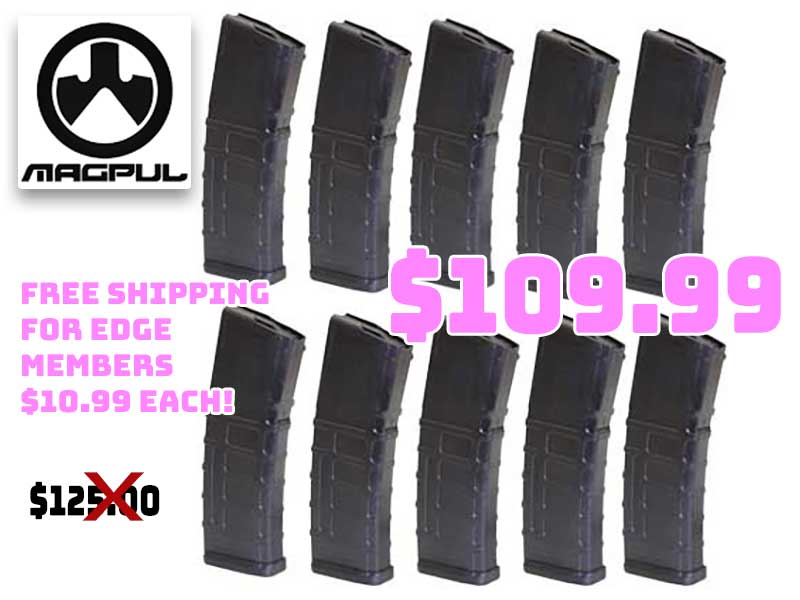 10pc MAGPUL AR15 30rd PMAG GEN M2 MOE Magazines Deal April