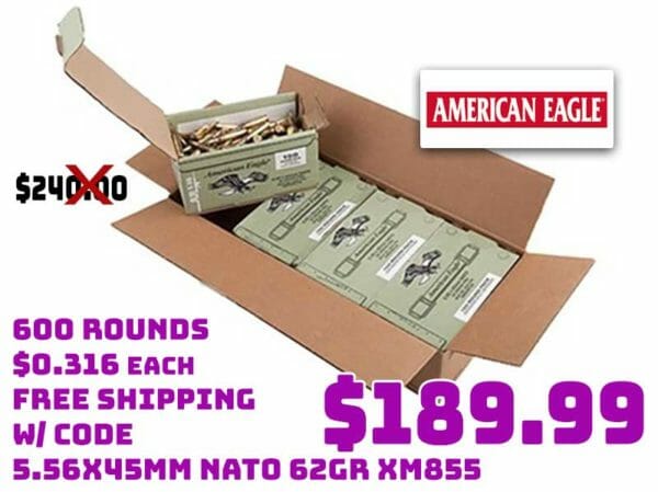 600rnds American Eagle 5.56X45mm XM855 Ammo Deal