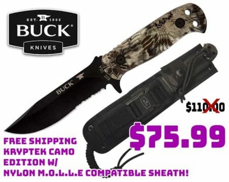 Buck Knives 822 Kryptek Highlander Fixed Blade Deal