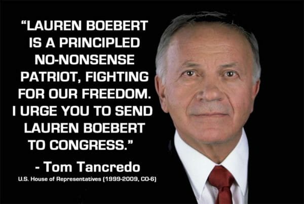 Colorado: Tom Tancredo Endorses Lauren Boebert's Run For Congress