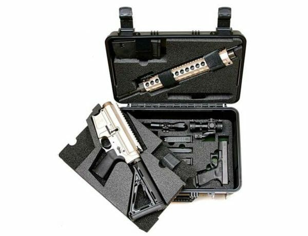 DRD Tactical M762 in Nickel Born finish with a briefcase