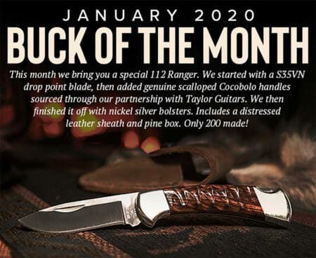 January 2020 Buck of the Month – Limited Edition 112 Ranger Folder