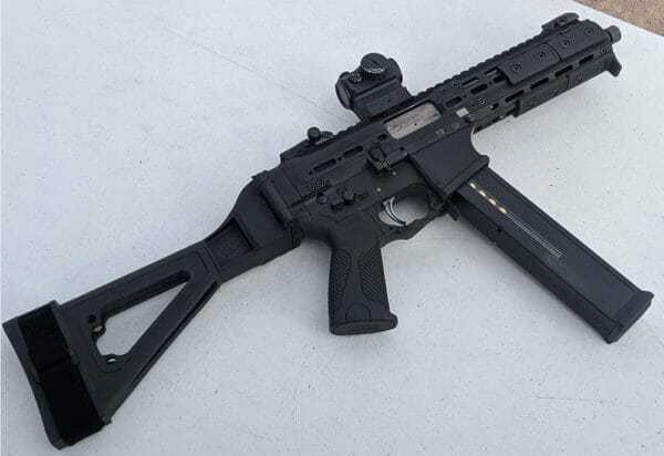 LWRC International SMG 45 with SB Tactical Brace