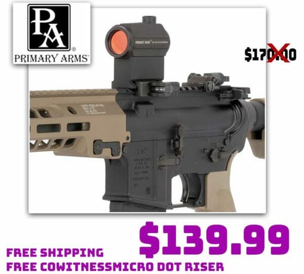 Primary Arms SLx Advanced Microdot Red Dot Sight February Cowitness Micro Dot Riser