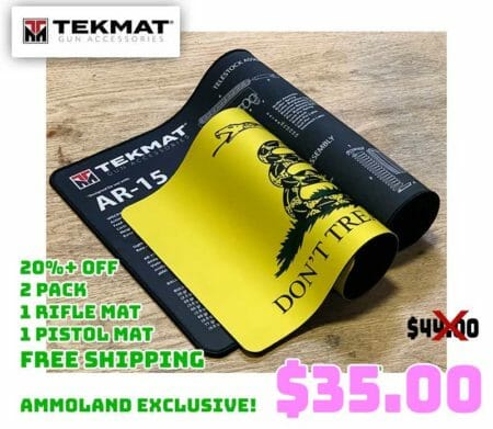 TEKMAT AR15 Ultra-Premium Rifle & Gadsden-Flag Pistol Cleaning Mat 2PK Deal Update April2020