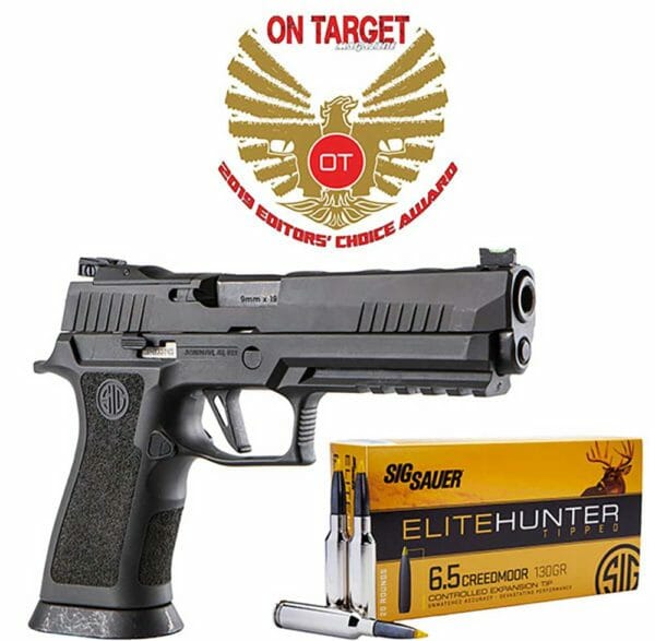 SIG SAUER P320 XFIVE LEGION and SIG SAUER Elite Hunter Ammunition Honored with 2019 ON TARGET Magazine Editors’ Choice Awards