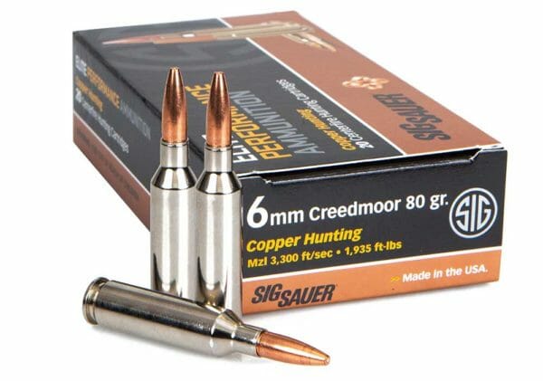 SIG SAUER Introduces 6mm Creedmoor Elite Copper Hunting Ammunition