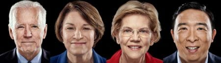 Biden, Klobuchar, Warren, Yang