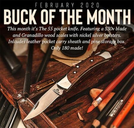 February 2020 Buck of the Month - Limited Edition The 55 Pocket Knife