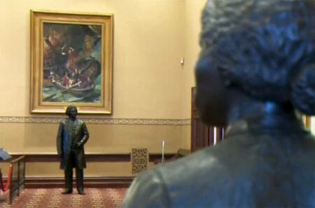 Maryland State House Harriet Tubman and Frederick Douglass statues IMG Marylanddotgov