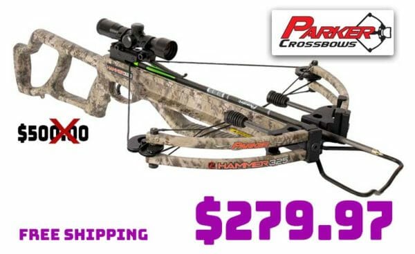 Parker Hammer 325 Crossbow Package Multi Reticle Scope Deal