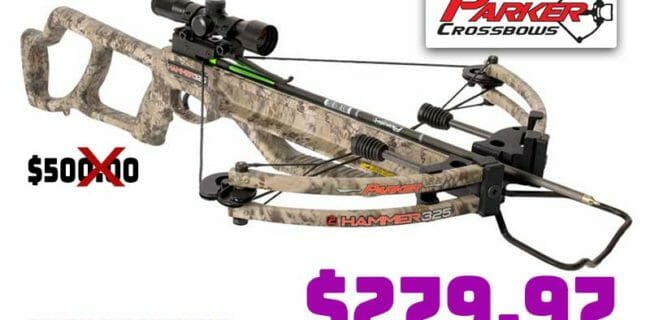 Parker Hammer 325 Crossbow Package Multi Reticle Scope Deal