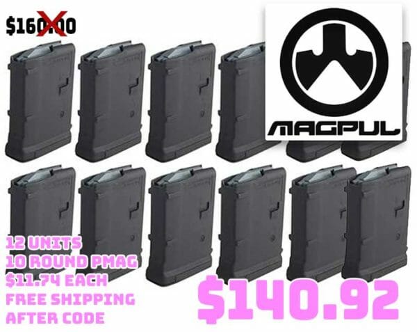 12pc Magpul AR15 10Round PMAG Gen M3 Magazine Deal