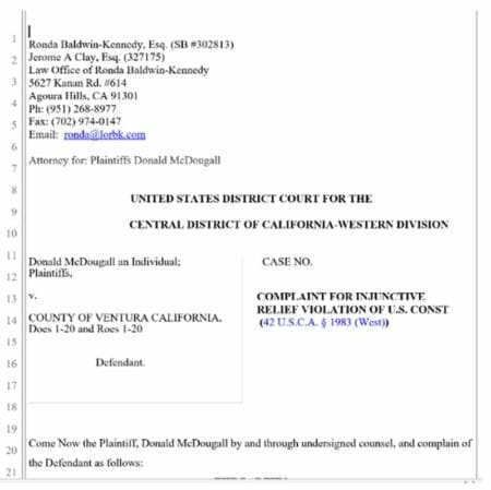 AmmoLand News' Author, Don McDougall, Files Federal Injunction Against CA. County