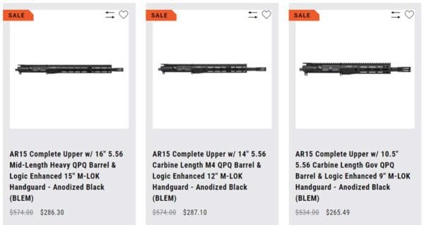 Save Up-To 50 Off Blemished Aero Precision AR uppers