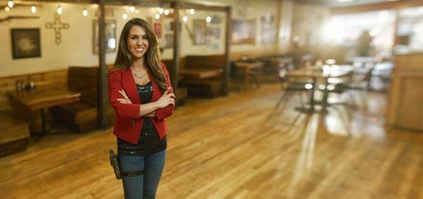 Lauren Boebert Pro Gun CO Candidate at Her Open Carry Restaurant