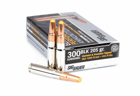 SIG SAUER Introduces Subsonic 300BLK Tipped Hunting Ammunition