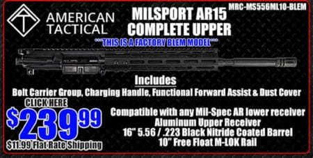 American Tactical Complete 5.56 16" AR15 Upper Deal