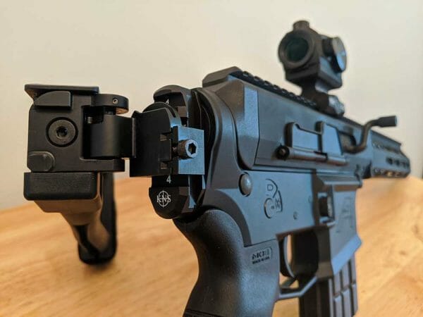 KNS Precision AR-15 Picatinny Adapter sporting the SB Tactical Triangle Brace