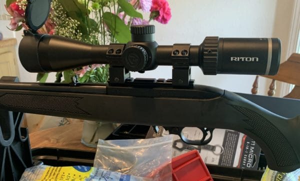 I tricked out a Ruger 10/22 and wanted to put on a higher magnification scope but I didn't want to spend $500.00. I found the Riton Optics