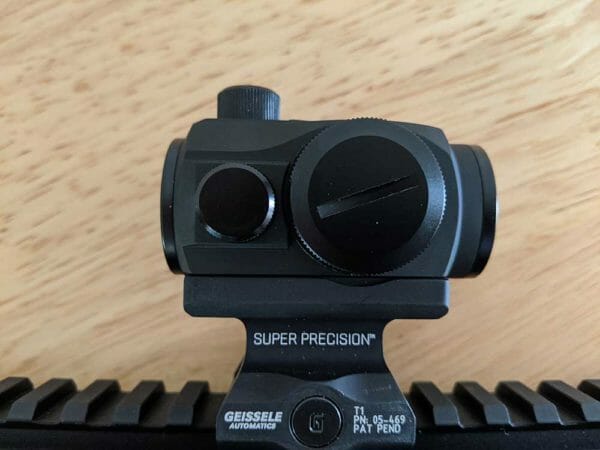 Primary Arms Optics AD-MDS red dot mounted to the Geissele Precision Lower 1/3 Micro Mount