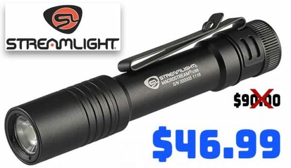 Streamlight Macrostream USB 500 Lumen Every Day Carry Flashlight Deal