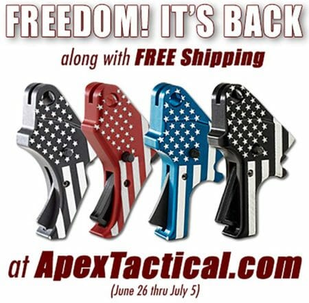 Apex Offers Free Shipping Now Thru Thru July 5th