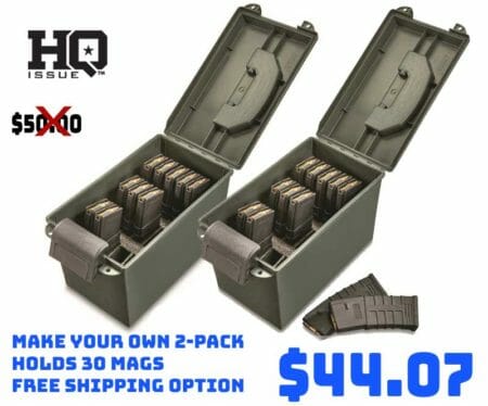 HQ ISSUE Mag Holder & .50 Caliber Ammo Can 2 Pack Deal