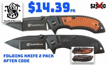 S&W Pistol Grip Folding Knife Combo Pack Deal