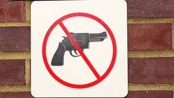 No Guns Permitted Ban Guns Sign Adobe Stock 32786028