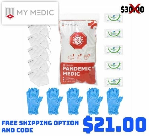 MyMedic Pandemic KN95 Medic Kit Deal MyMedic Pandemic KN95 Medic Kit Deal