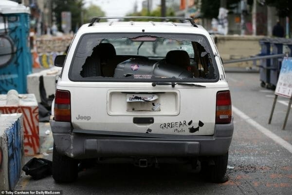 On June 30th, two African American teens aged 16 and 14 were joyriding. CHAZ “security” opened fire on the vehicle, killing one teen and landing the other child in intensive care.