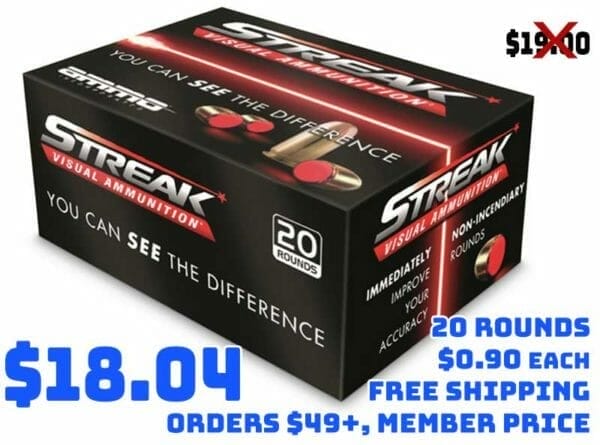 Ammo Inc Streak 115 gr TM 9mm Ammo Deal sept2020