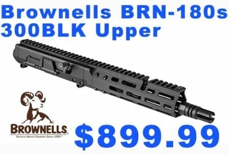 Daily Gun Deal: Brownells BRN-180S AR-15 300 BLK Complete Upper