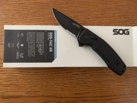 If you're in the market for a stout survival/tactical knife, then you need to check out the SOG Pentagon XR Blackout folder.